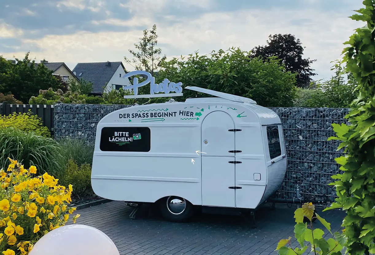 Fotobox Caravan - Retro-Wohnwagen mit modernster Technik